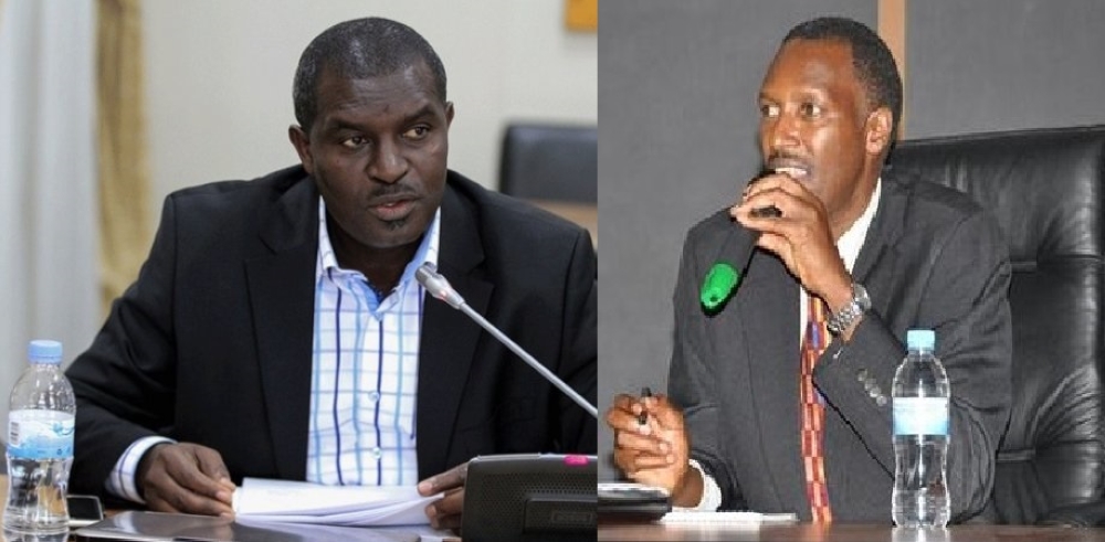 Newly proposed Rwandan envoys Emmanuel Bugingo (Zambia, left) and James Ngango (the Swiss Confederation and the United Nations Office at Geneva).