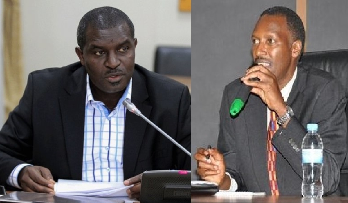 Newly proposed Rwandan envoys Emmanuel Bugingo (Zambia, left) and James Ngango (the Swiss Confederation and the United Nations Office at Geneva).