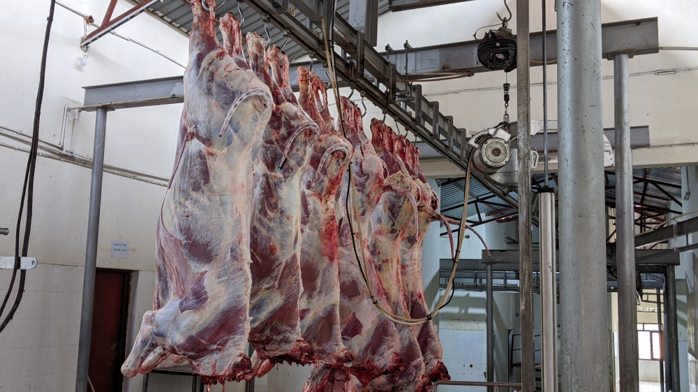 Inside Gakenke modern Slaughter House that is operated by SOSEFIK LTD. According to the owners, the abattoir operates less 30% of its capacity. Photo by Germain Nsanzimana