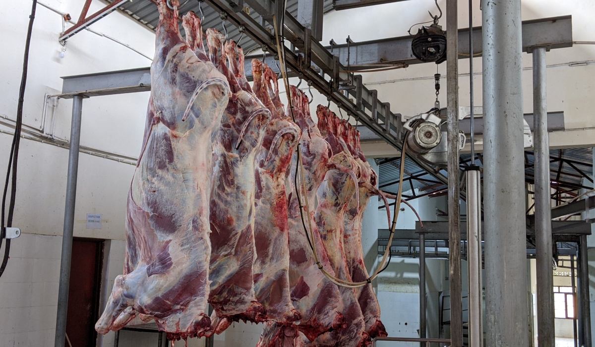 Inside Gakenke modern Slaughter House that is operated by SOSEFIK LTD. According to the owners, the abattoir operates less 30% of its capacity. Photo by Germain Nsanzimana
