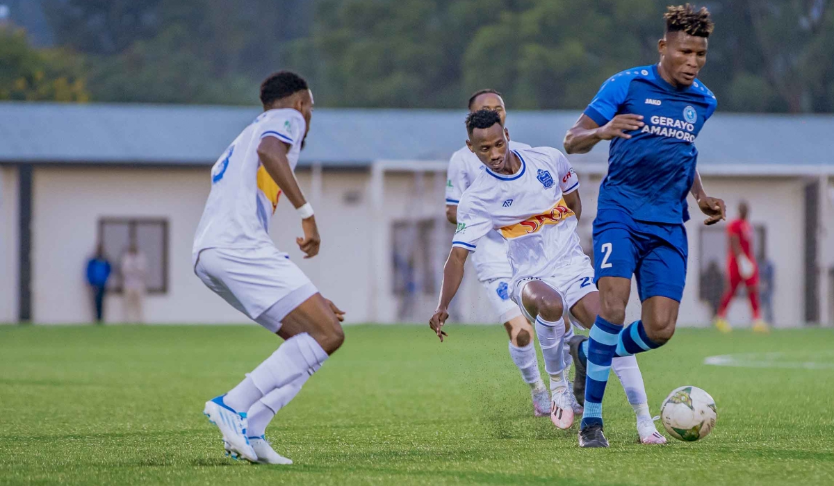 Police FC&#039;s goal scorer Peter Agblevor with the ball. He rescued the law enforcers with an equalizer in the 67th minute to force the game into the penalty shootouts which Police won to qualify for the final. Courtesy