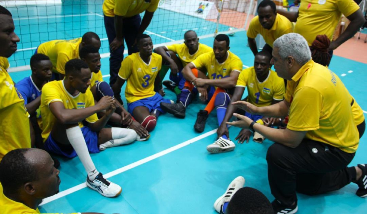 Rwanda sitting volleyball team beat Algeria in three straight sets at Balogun Gymnasium, Lagos, on Tuesday, January 30. Courtesy