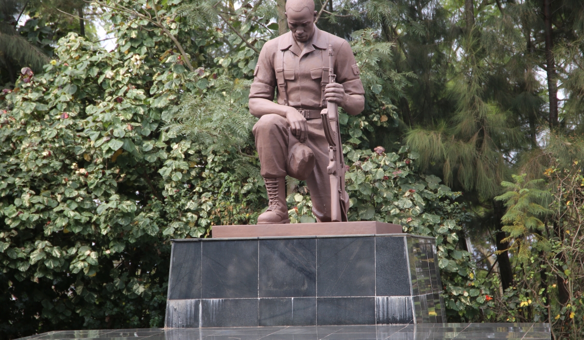 A monument that depicts a hero of unknown soldier during the Liberation struggle. Photo by Craish Bahizi