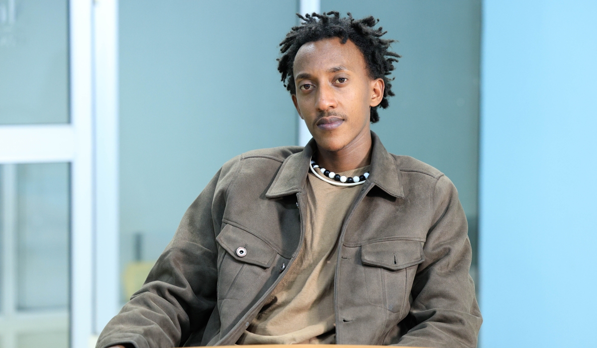 Yves Iradukunda during an interview with The New Times.  Photos by Willy Mucyo.