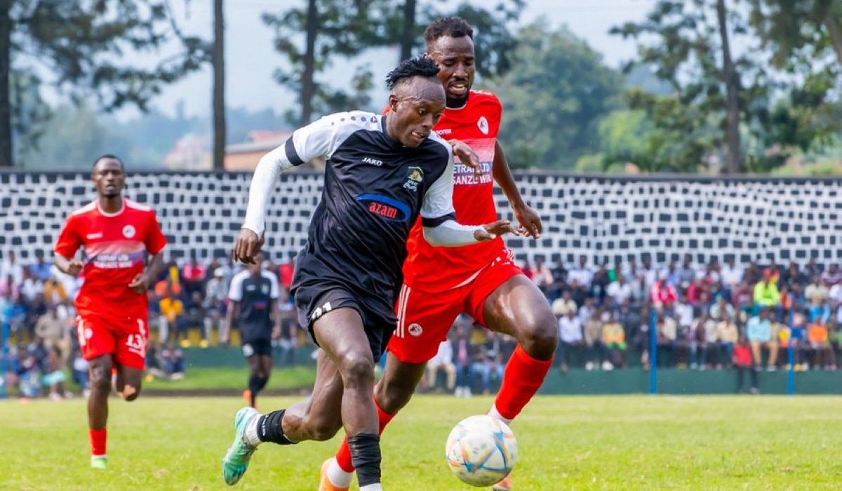 APR FC winger Alain Kwitonda vies for a ball during club&#039;s 3-1 win over Musanze FC on Sunday, February 4-courtesy