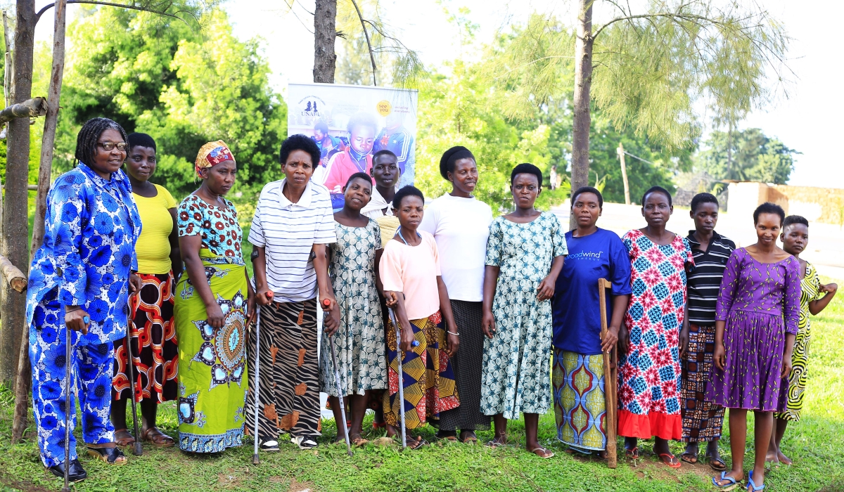Some women with disabilities who are beneficiaries of UNABU organization in Bugesera District. Courtesy