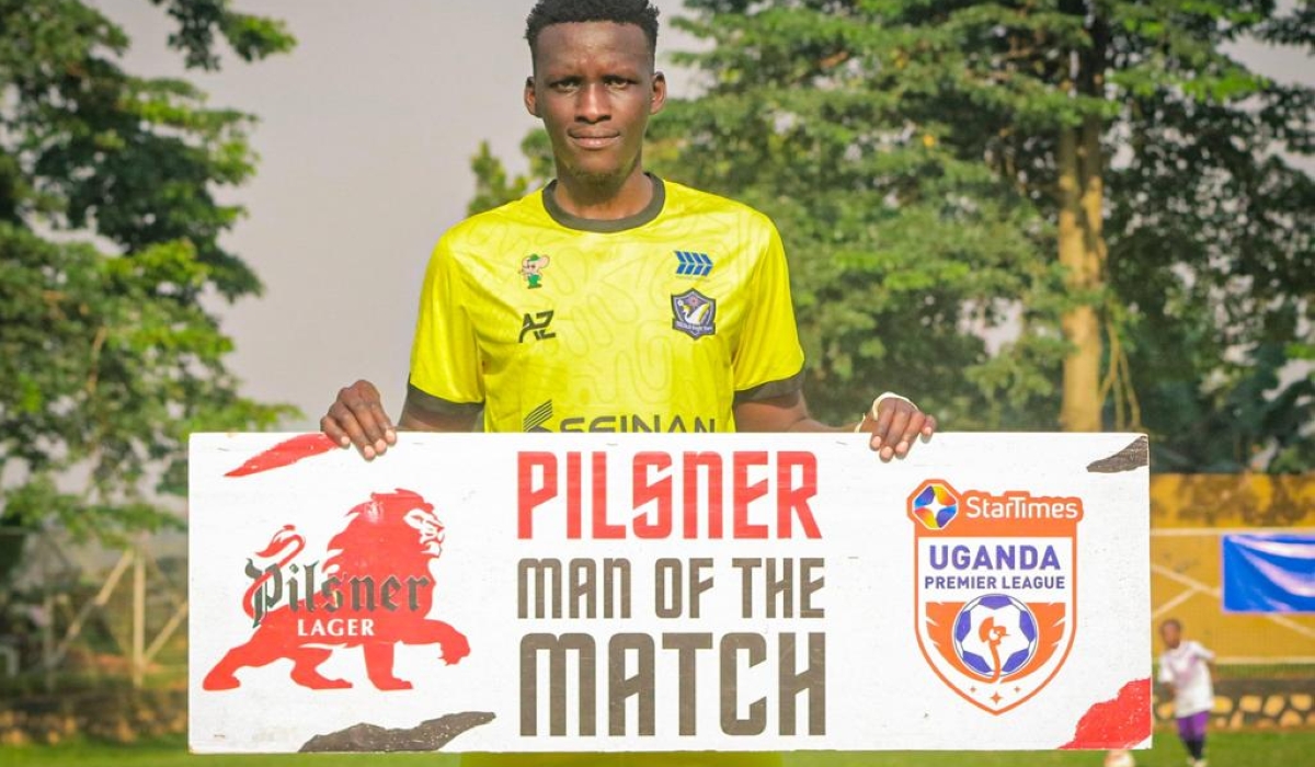 Rwandan defender Samuel Kato who formerly played for Bugesera FC won the man of the match in URA FC win over Wakiso Giants.