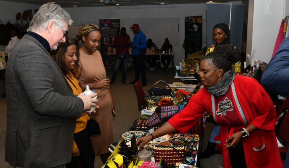 A past exhibition showcasing Made in Rwanda products in Stockholm, Sweden. Net photo
