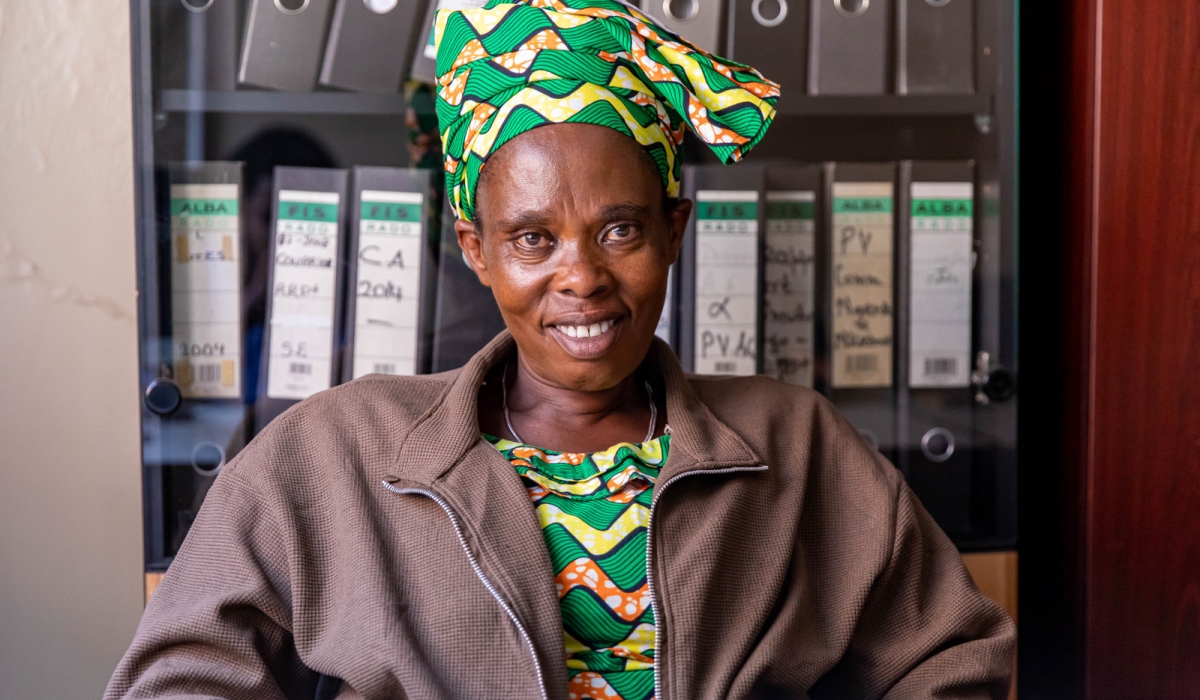 Forty-eight-year-old Josepha Bamusabire during the interview. Photos by Dan Kwizera