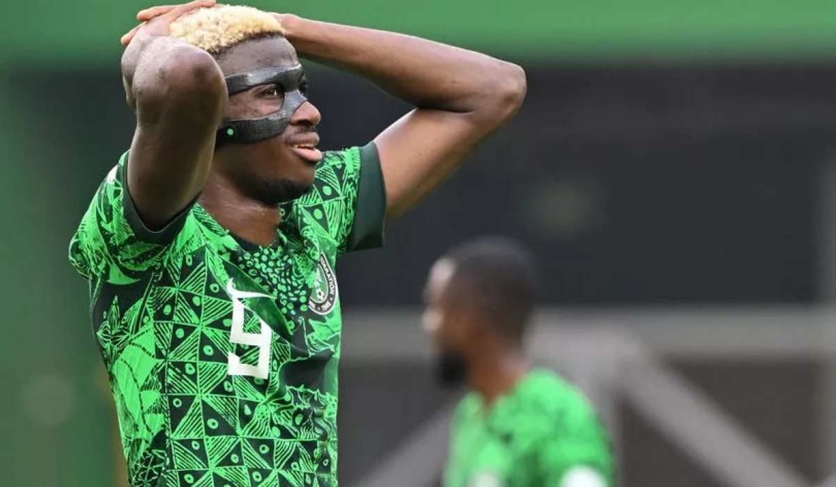 Nigeria could play their AFCON 2023 semifinal against South Africa without star striker Victor Osimhen who is major doubt for the clash-Courtesy