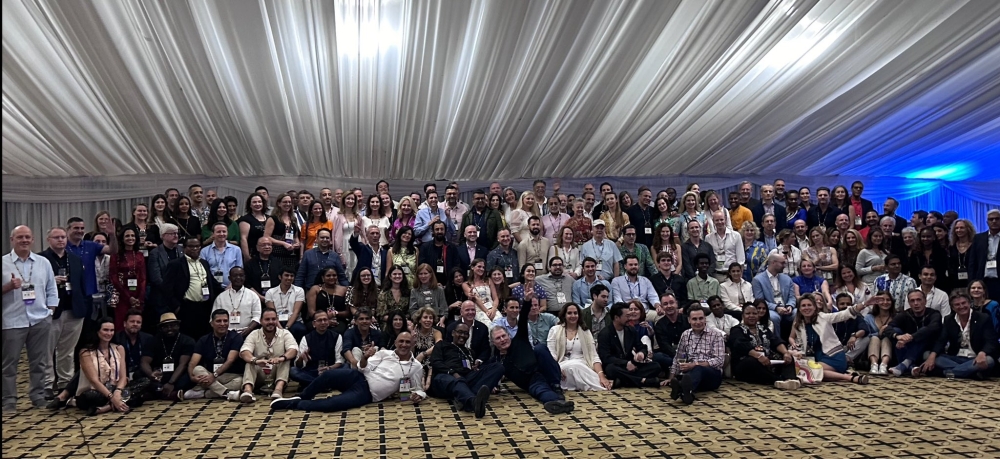 Delegates pose for a group photo at the second Global Impact Summit organised by YPO, a global community of chief executives in Kigali on Saturday, 3 February. Courtesy