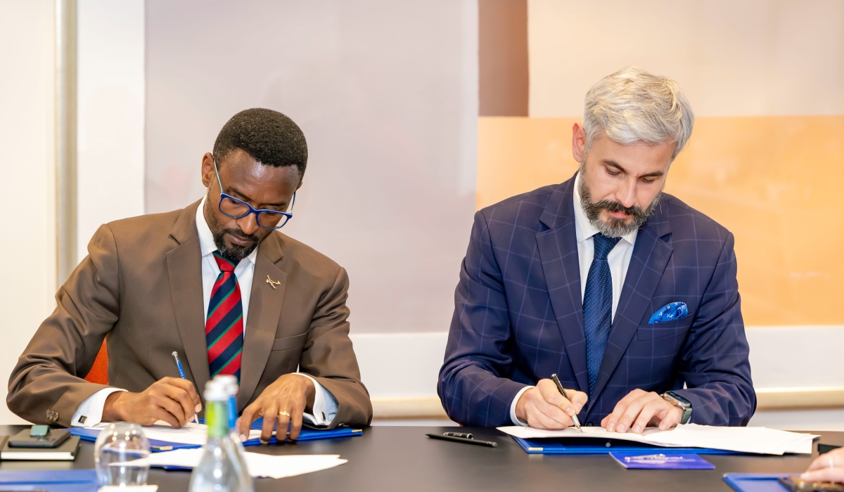 The Memorandum of Understanding (MoU) was signed  on the sidelines of the second edition of Rwanda-Poland Business Forum in Kigali on February 7. Courtesy