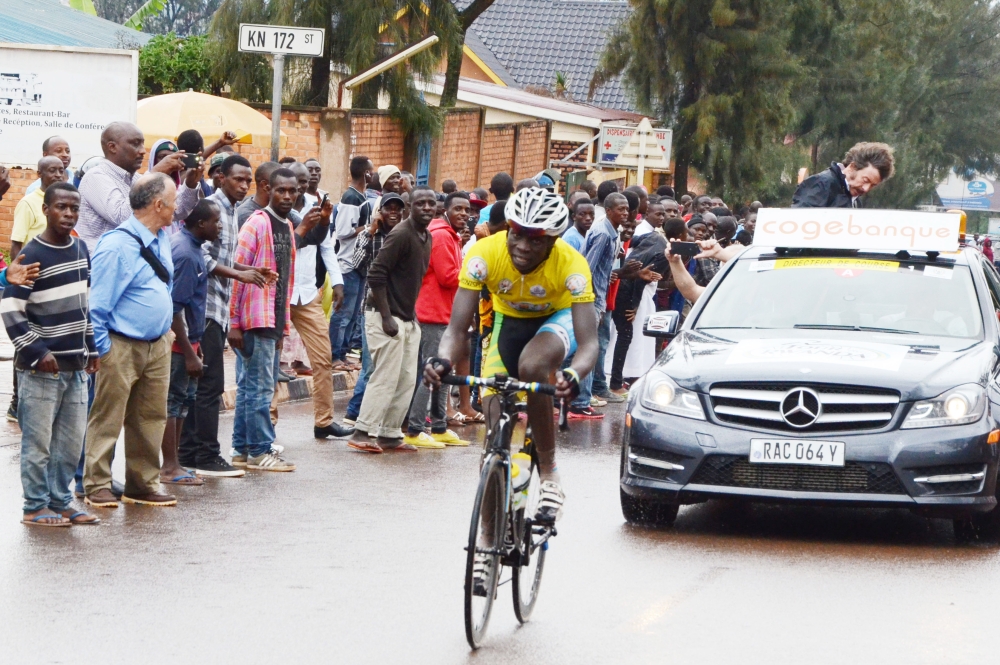 Tour du Rwanda 2015 champion Jean Bosco Nsengimana rides in a breakaway on November 21, 2015.   Nsengimana has been left out of Java Inovotec final roster for the 2024 Tour du Rwanda. Sam Ngendahimana