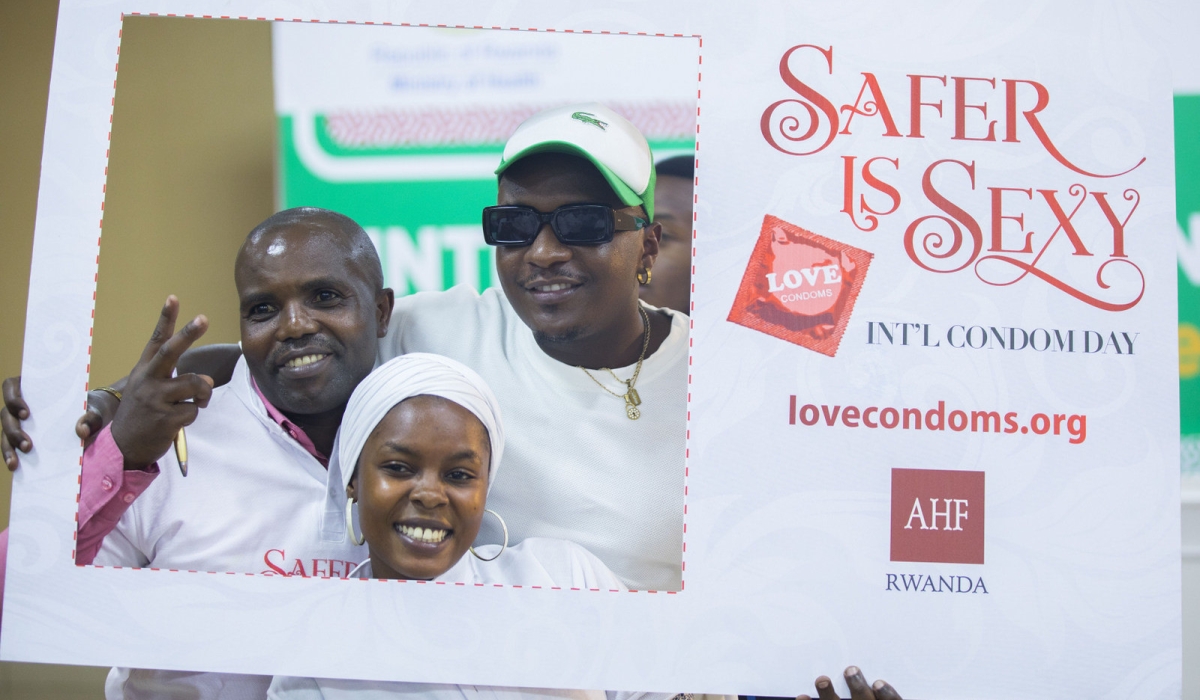 Participants  during the event to mark the International Condom Day in Kigali on Tuesday, February, 13. Photo by Craish Bahizi
