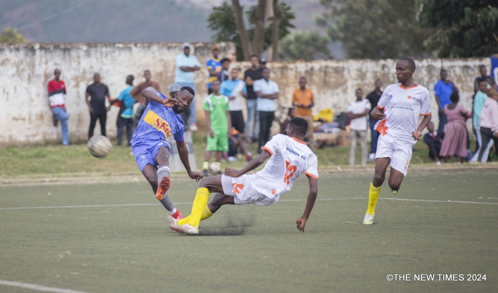 Rayon Sports put one foot in the Peace Cup after securing a crucial 2-0 victory over Vision FC in the quarter final  held at Mumena Stadium on Wednesday, February 14. Photos by Craish Bahizi