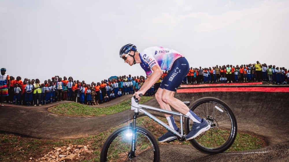 Four-time Tour de France winner Christopher Froome and his Israel Premier Tech teammates will Friday, February 16, visit the ‘Field of Dreams’ cycling centre in Bugesera District. Courtesy