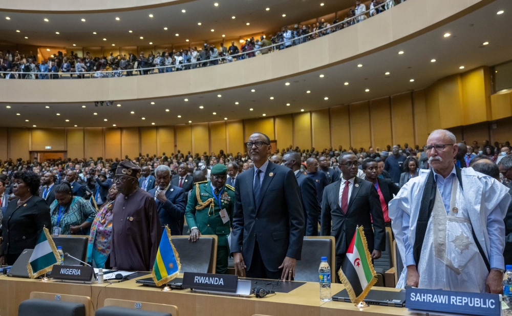 President Kagame joined Heads of State and Government from across the African continent for the opening ceremony of the 37th AU summit on Saturday, February 17. 