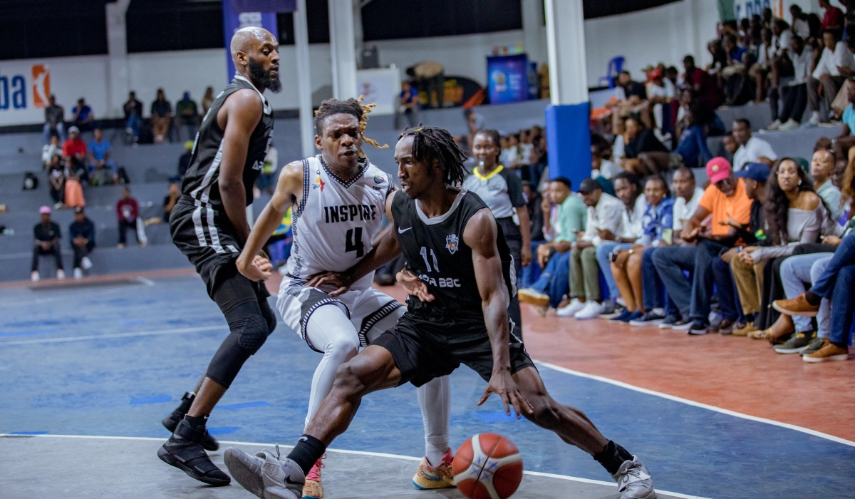 Point guard Jean-Jacques Wilson Nshobozwabyosenumukiza scored 20 points to help APR beat Inspire Generation 93-52 at LDK Gymnasium on Saturday, February 17. PHOTOS BY DAN GATSINZI