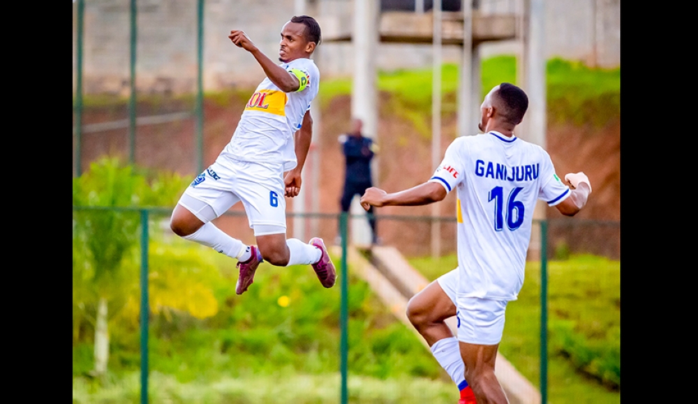 Rayon Sports skipper Kevin Muhire (L) came from the bench to score an 89th minute winner against Etoile de l&#039;Est on Sunday, February 18-courtesy