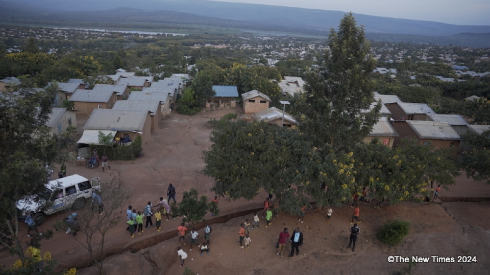 A partial earial view of Mahama refugee camp. The place hosts more than 60,000 refugees, 40,000 of whom are Burundians. Photo by Emmanuel Dushimimana.