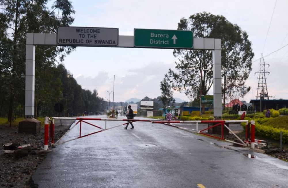 The Cyanika border post between Rwanda and Uganda, there are about 550 porous border guards within sectors near the border who, on a daily basis, work closely with security organs and local authorities to detect border-related crimes. Photo Courtesy  