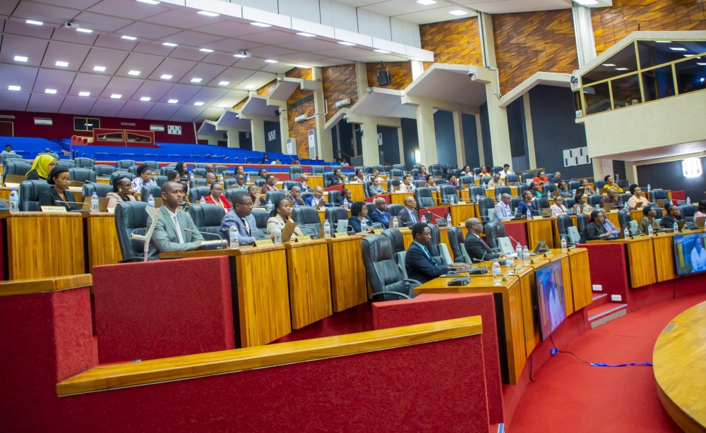 MPs during the session that granted preliminary approval to the UK-Rwanda migration agreement. 