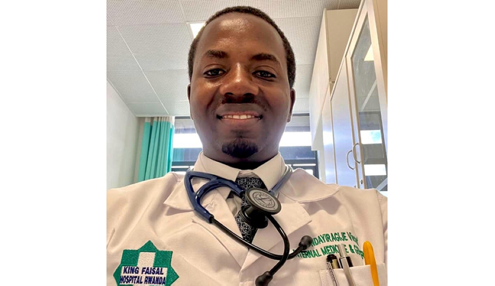 Dr Vincent Ndayiragije, a specialist in internal medicine and geriatrics at  King Faisal Hospital