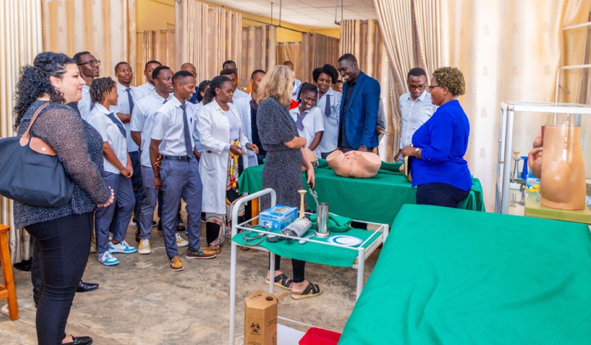 A midwifery class at Ruli Higher Institute of Health, one of UNFPA&#039;s supported institutes.