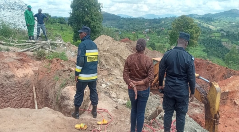 Huye Intermediate Court  handed a seven-year jail sentence to two individuals in connection with an illegal mine that collapsed in Huye District in 2023. File