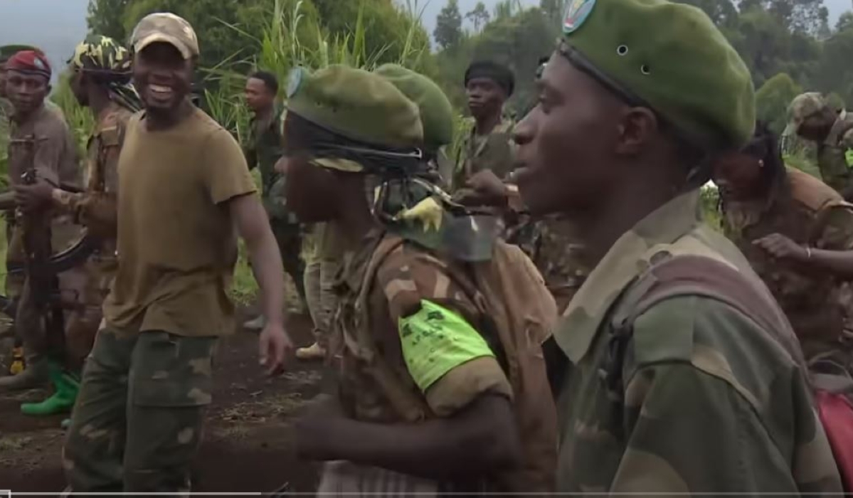 A screenshot from Al Jazeera&#039;s video while Catherine Wambua-Soi, Al Jazeera’s producer in the region reporting on Wazalendo. Internet.