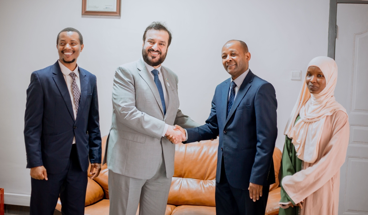 The Director General of WAM, Mohammed Jalal Alrayssi, and Dr. Martin Kimemia, Vice-Chancellor of Mount Kigali University during the signing of the partnership on Tuesday , February 27. Courtesy