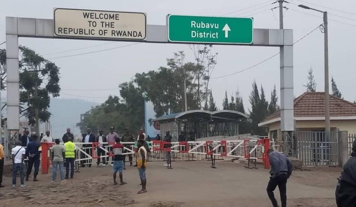 A view of La Petite Barrière, the border between Rwanda and DR Congo. Courtesy