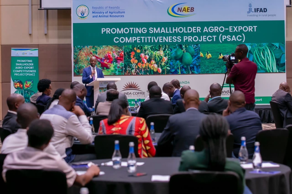 Delegates during the launch of a $62.89 million project to boost smallholder farmer&#039;s agriculture exports, on March 1. Photos by Jean Pierre Mazimpaka