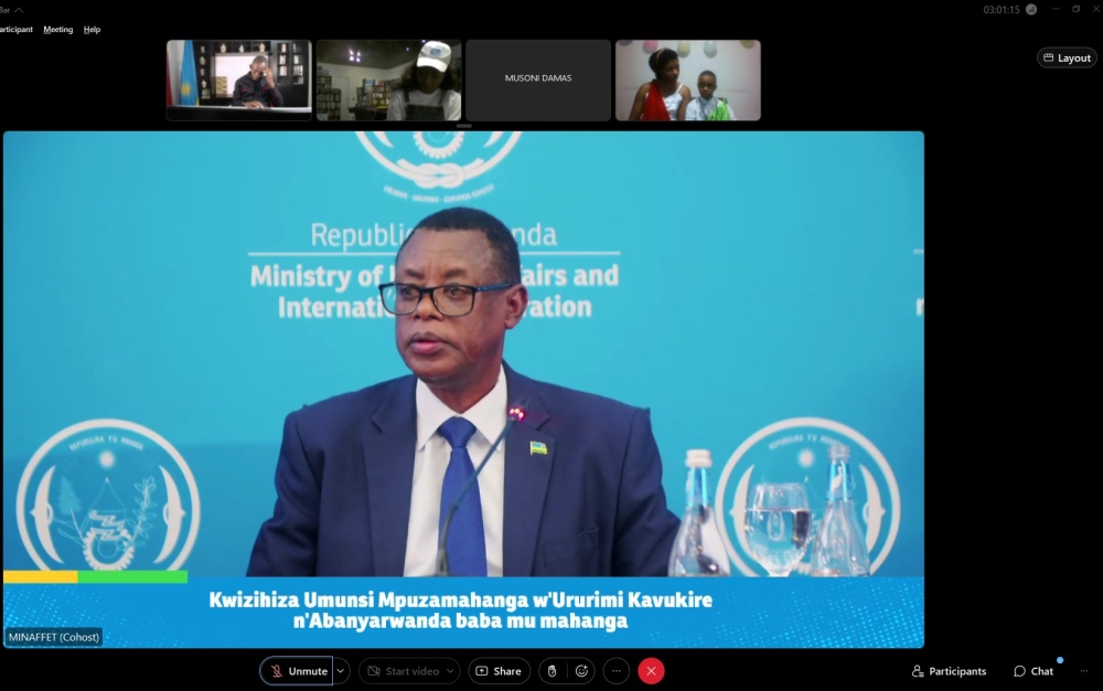 The Minister of State for Foreign Affairs in Charge of Regional Cooperation, Gen (Rtd) James Kabarebe, speaks during the event on March 2 The Minister of State for Foreign Affairs in Charge of Regional Cooperation, Gen (Rtd) James Kabarebe, speaks during the event on March 2