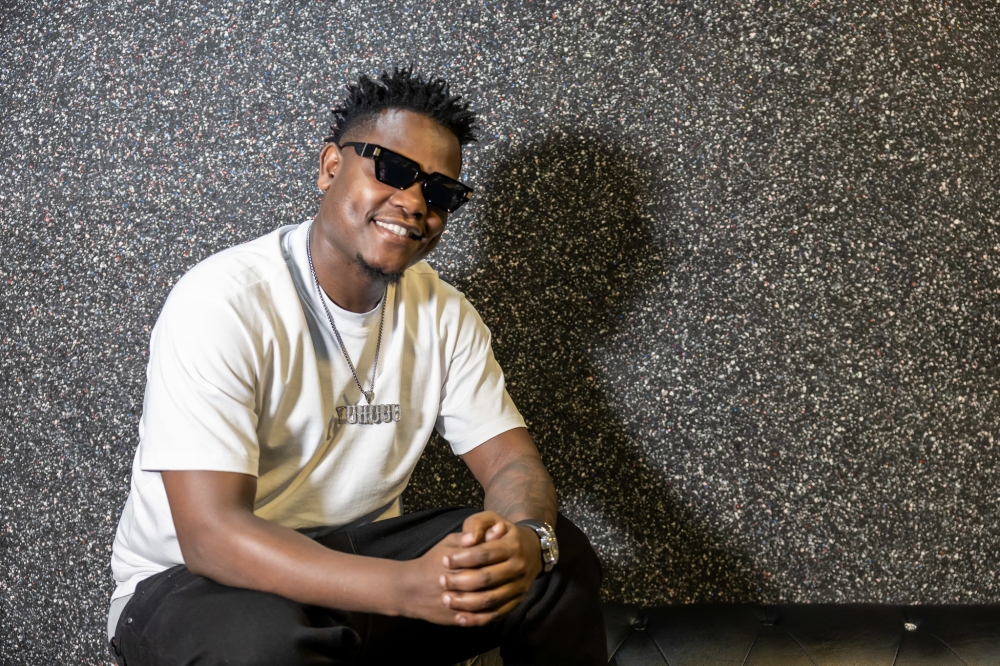 During the interview, music sensation Bruce Melodie delved into his musical journey, achievements, and creative processes. Photo by Willy Mucyo