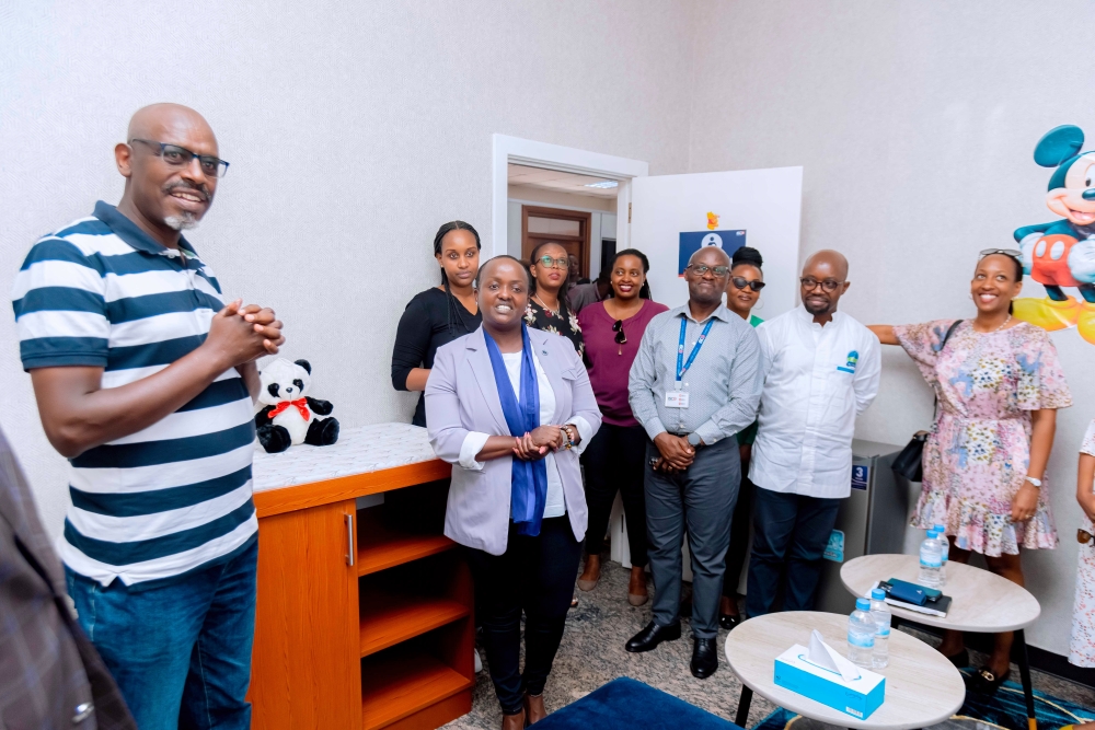 Officials tour a newly inaugurated  mother&#039;s room at ISCO headquarters during the celebration of  the International Women&#039; s Day on Friday, March 8. Photos by Craish Bahizi
