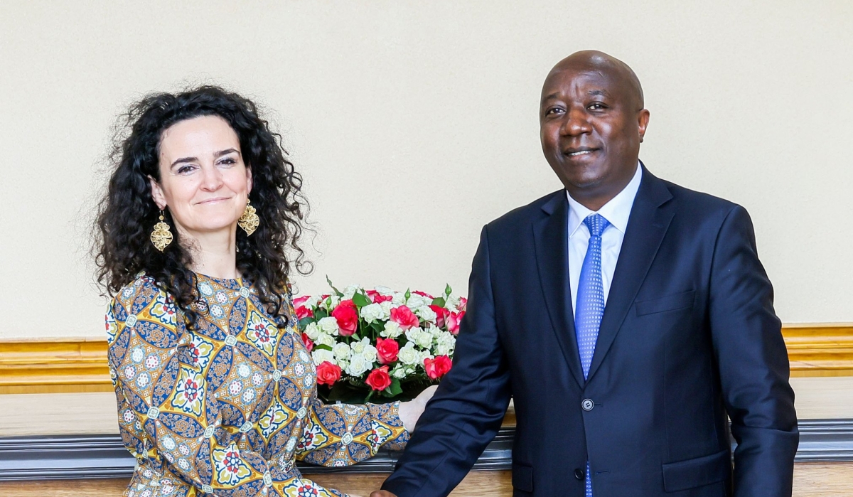 Prime Minister Dr. Ngirente meets with  Mafalda Duarte, Executive Director of the Green Climate Fund, in Kigali on Thursday, March 7. Courtesy