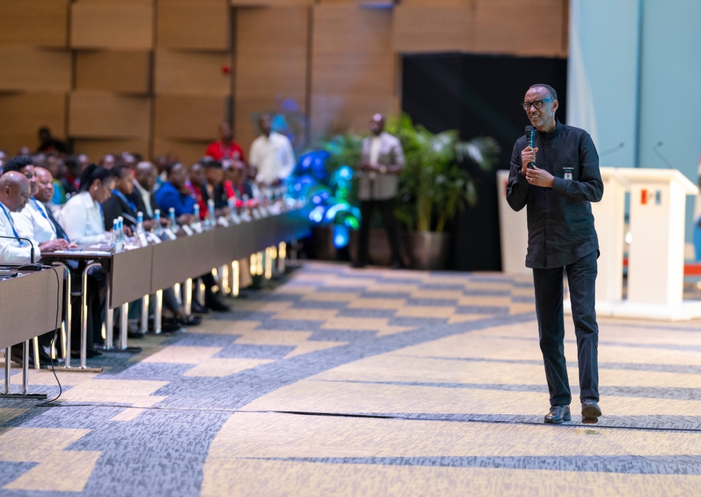 President Paul Kagame has been elected by his party RPF-Inkotanyi as its flag-bearer in the 2024 presidential elections. PHOTO BY VILLAGE URUGWIRO