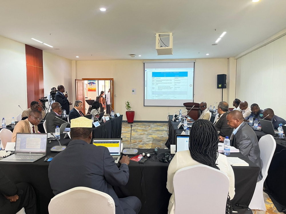 Participants follow a presentation during  the second Civil Military Cooperation Training in Eastern Africa, Southern Africa, and the Indian Ocean region. Photo by Heritier Bahizi