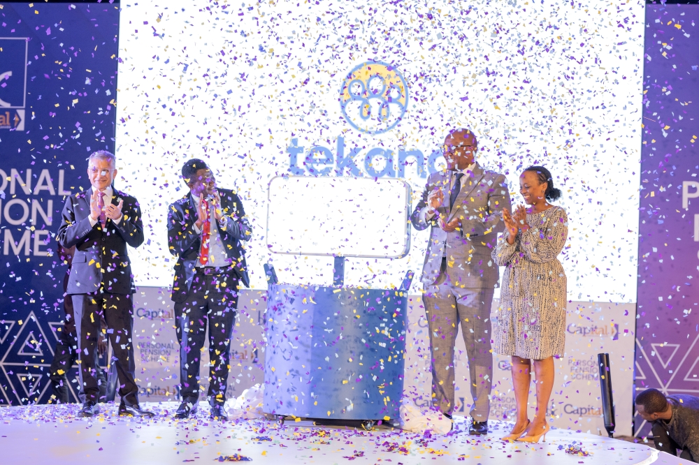 Officials  the launch Tekana Personal Pension Scheme on Wednesday, March 13. Courtesy
