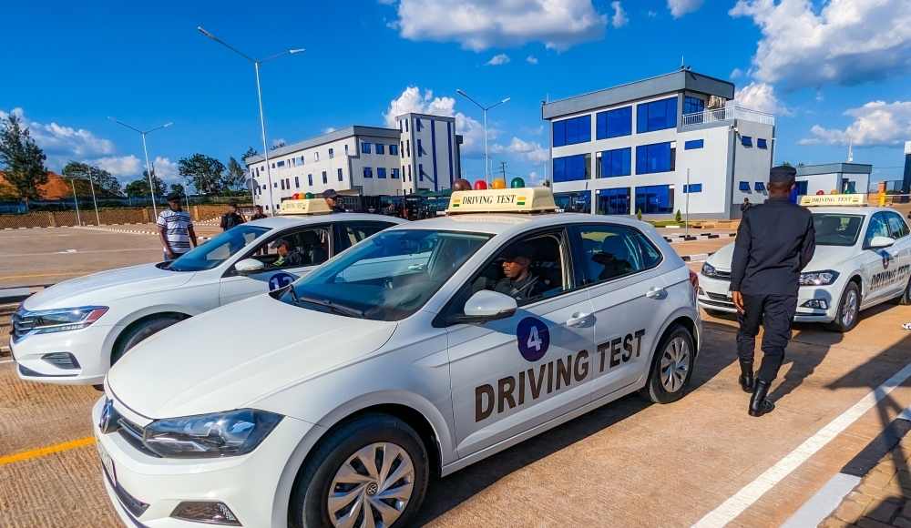 Driving eTesting System’ unveiled at Busanza driving license test centre, located in Busanza, Kicukiro district on Wednesday, March 13.