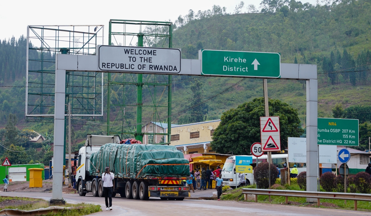 A view of Rusumo one stop border Post between Rwanda anad Tanzania in Kirehe District. File