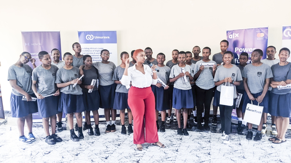 The International Women’s Day celebration at Rwanda Coding Academy in Nyabihu District. Photos by Germain Nsanzimana