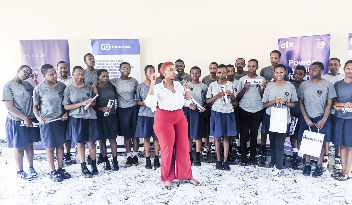 The International Women’s Day celebration at Rwanda Coding Academy in Nyabihu District. Photos by Germain Nsanzimana