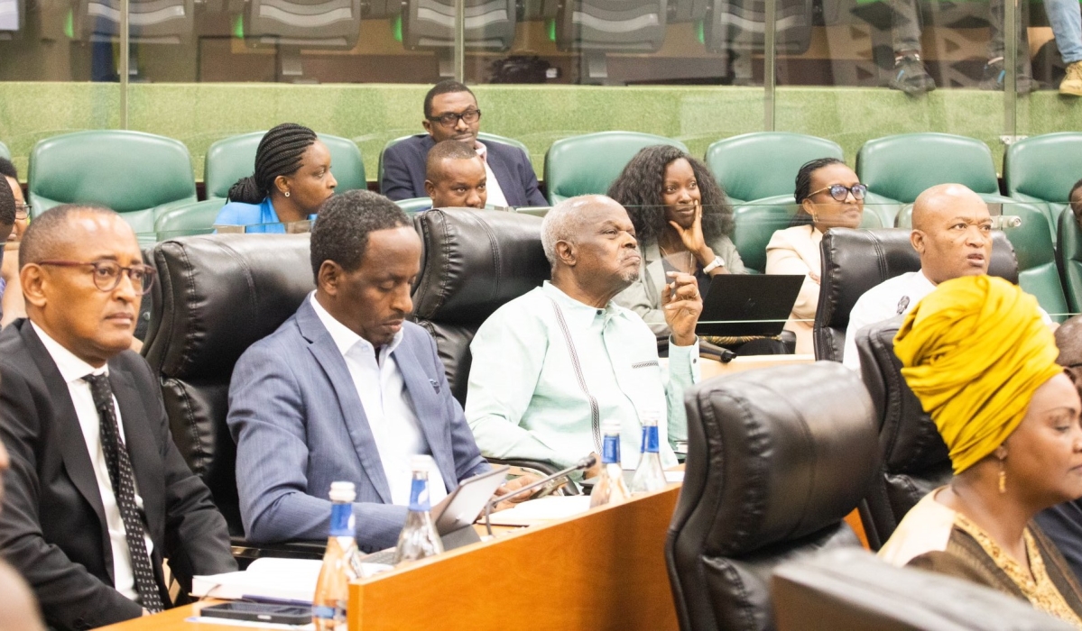 Researchers and scholars during a consultative meeting with senators at the Parliament on Tuesday, March 19. They were   invited for the consultations because they play a critical role in documenting the history of the 1994 Genocide against the Tutsi.  Courtesy