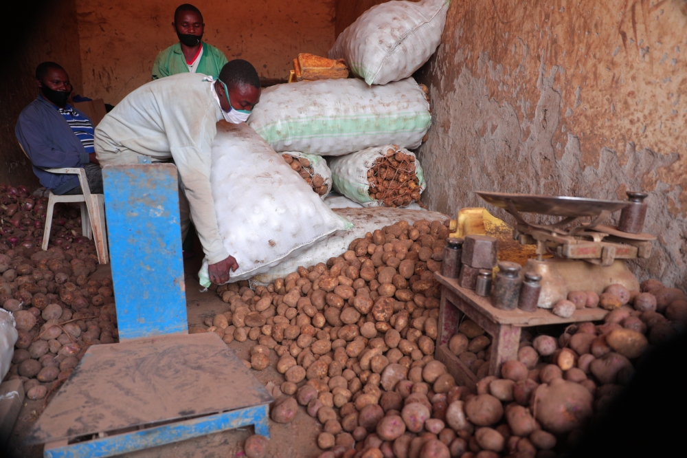 Inside one of Irish Potato shops in Nyabisindu in Kigali. PHOTO BY SAM NGENDAHIMANA