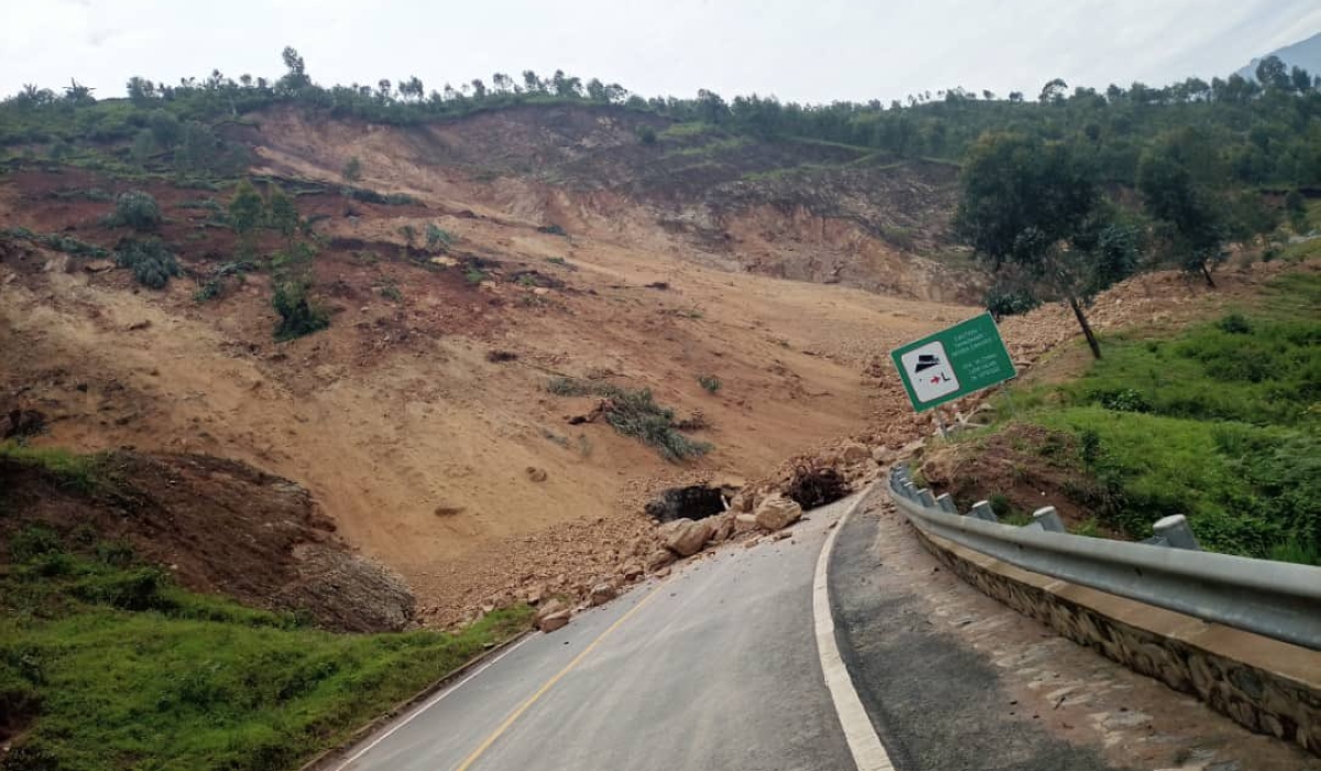 One of landslide incidents that took place in Karongi in February. The heightened surveillance follows three significant landslides that occurred in Kamonyi, Karongi, and Rusizi Districts in February .Courtesy