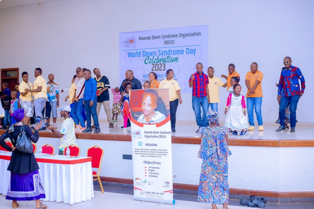 Participants during last year’s World Down Syndrome Day event organised by Rwanda Down Syndrome Organisation (RDSO). The organisation aims to create and develop conditions that will enable people with Down syndrome in Rwanda to attain their full potential and thrive. Courtesy photo