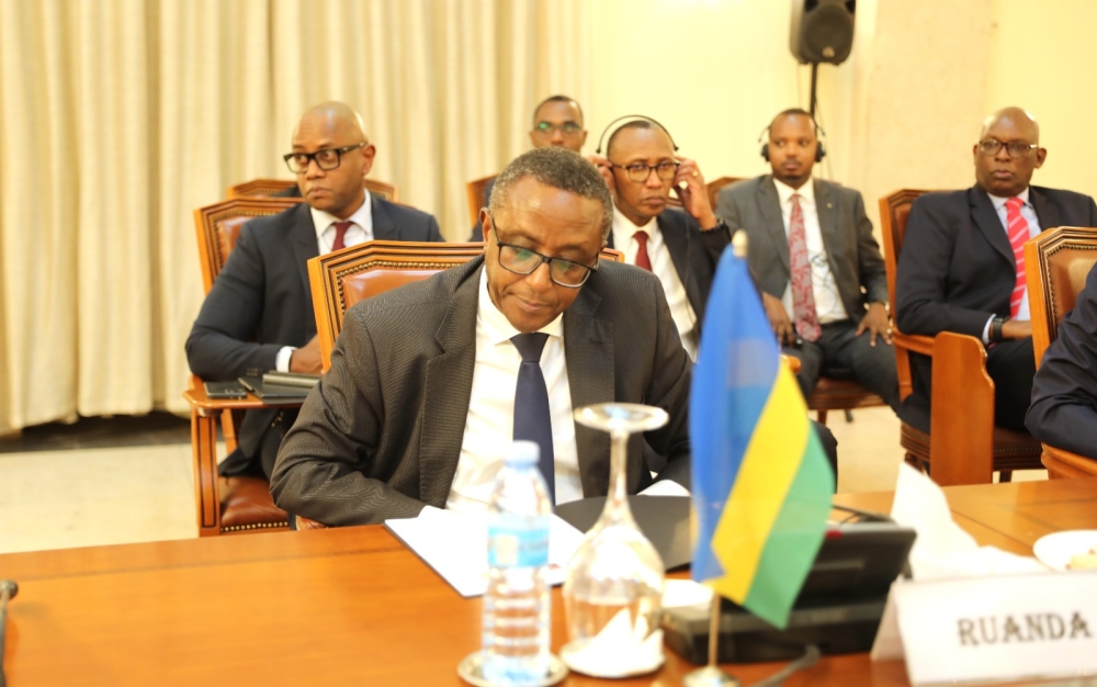 Rwanda’s Foreign Minister Vincent Biruta and his Congolese counterpart Christophe Lutundula met in the Angolan capital Luanda for high-level consultations on Thursday, March 21. Courtesy