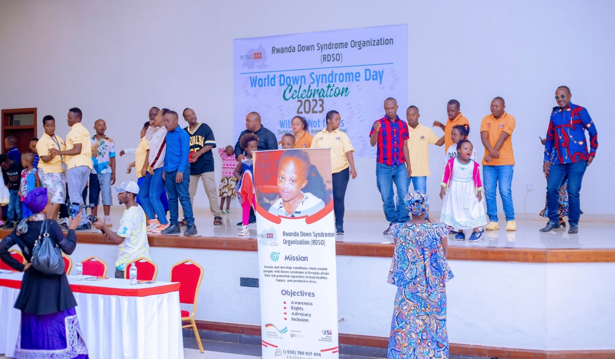 Participants during last year’s World Down Syndrome Day event organised by Rwanda Down Syndrome Organisation (RDSO). The organisation aims to create and develop conditions that will enable people with Down syndrome in Rwanda to attain their full potential and thrive. Courtesy photo